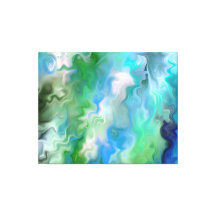 Fredlig Aquamarine Abstrakt 1.7