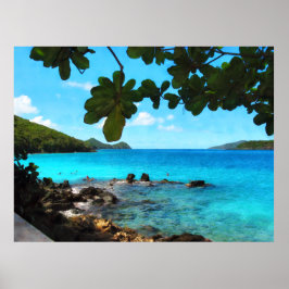 Fredlig Beach St. Thomas Poster