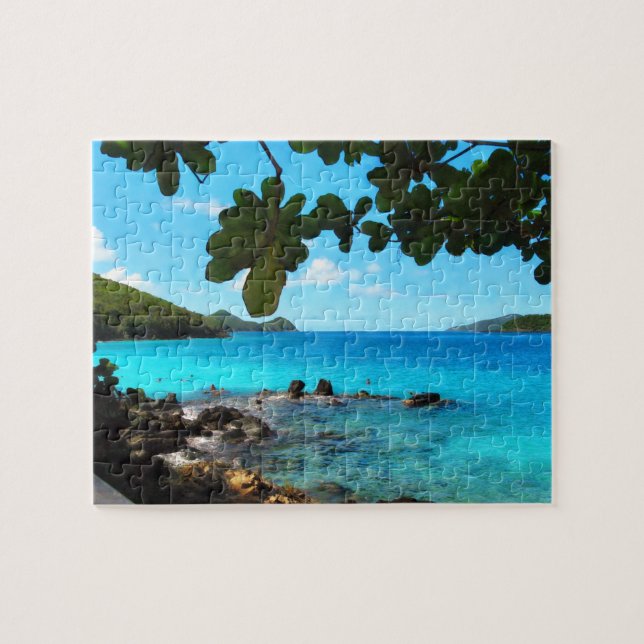 Fredlig Beach St Thomas Pussel (Horisontell)