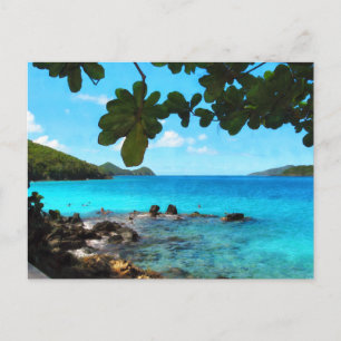 Fredlig Beach St Thomas Vykort
