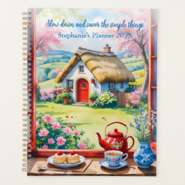 Fredlig bevakning med tea och blommor