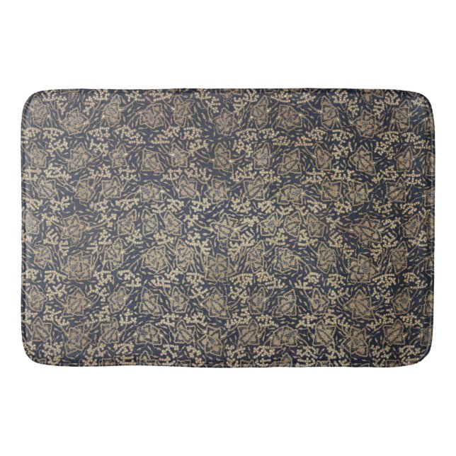 Fredlig blå och grå bath Mat Badrumsmatta (Framsidan)