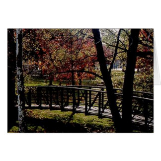 Fredlig bro hälsningskort