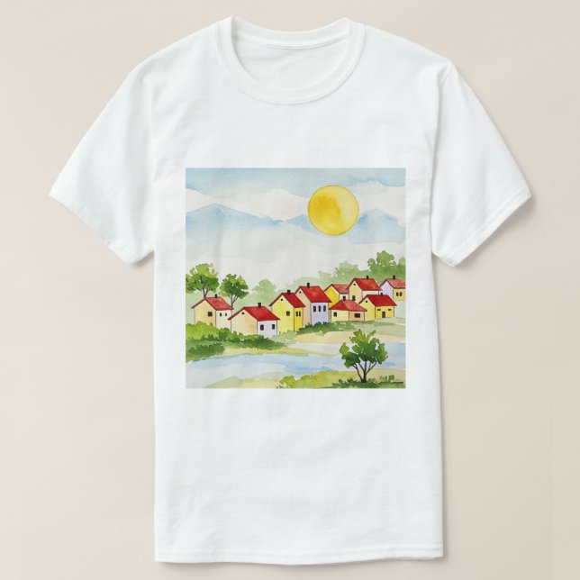 Fredlig by t shirt (Design framsida)