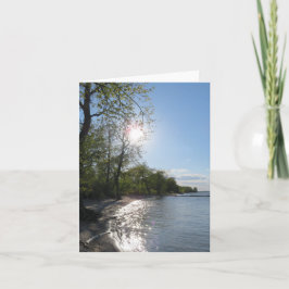 Fredlig cove på Sjö, tomt anteckningskort