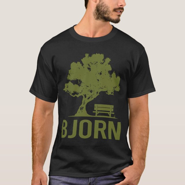 Fredlig Dag - Bjorn Namn T Shirt (Framsida)