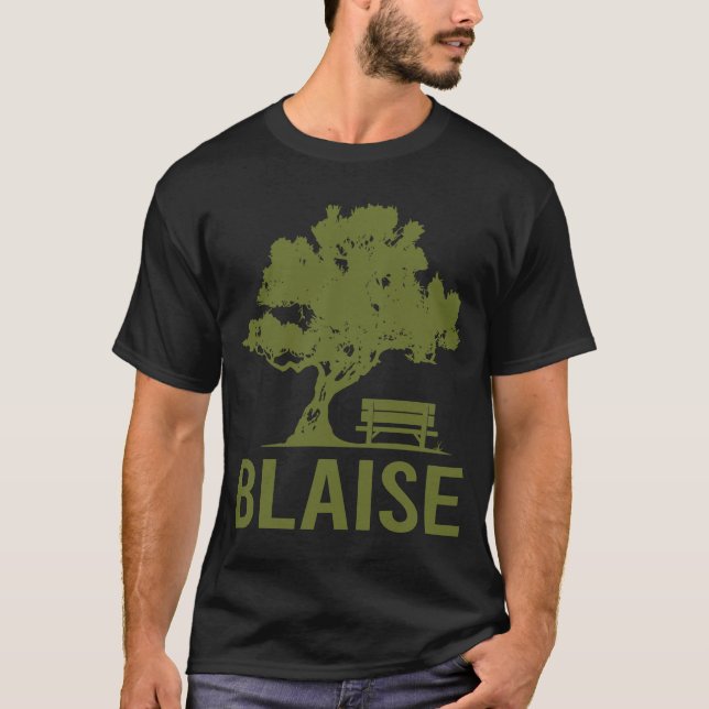 Fredlig dag - Blaise Namn T Shirt (Framsida)