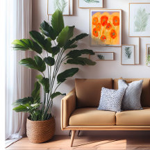 Fredlig digital målning för Vår Poppies