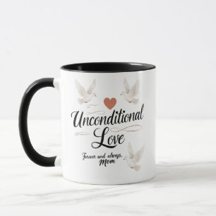 Fredlig Dove Mamma Mugg - ovillkorligt Kärlek