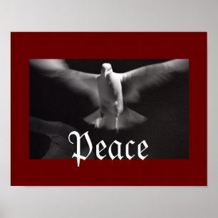 Fredlig dove poster