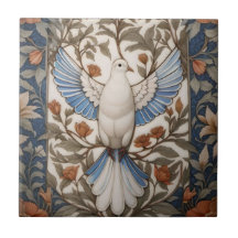 Fredlig Dove William Morris Inspired Blommigt