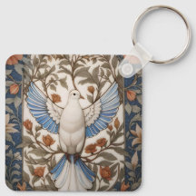 Fredlig Dove William Morris Inspired Blommigt