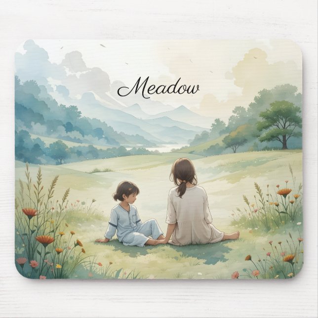 Fredlig eftermiddag Mousepad Musmatta (Framsidan)