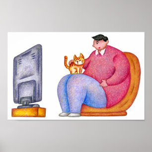 Fredlig eftermiddag, perfekt plats. poster