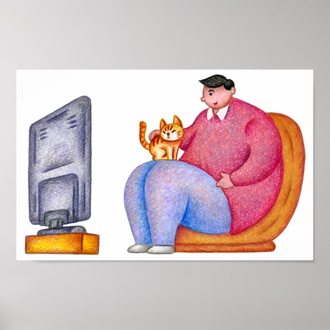 Fredlig eftermiddag, perfekt plats. poster (Framsidan)