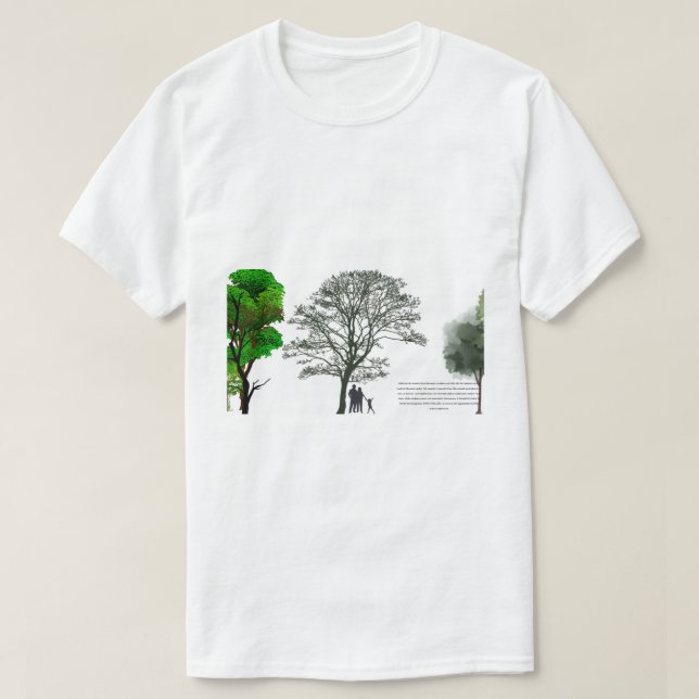 fredlig familj t shirt (Design framsida)