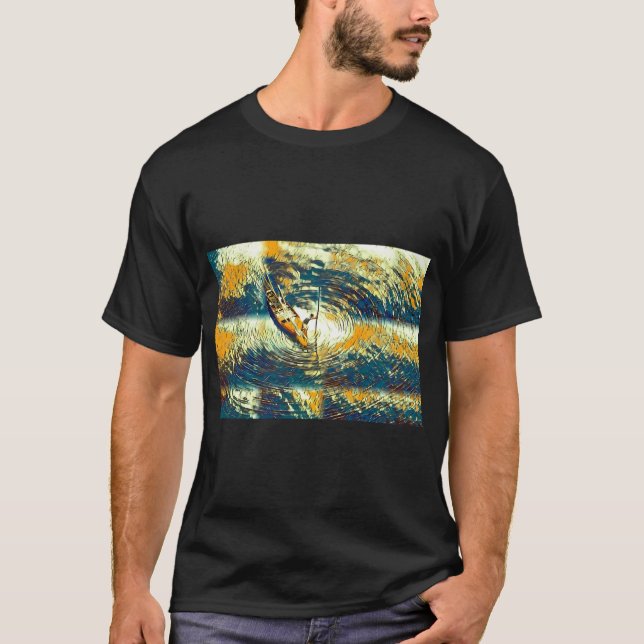 Fredlig fiskare nere vid floden t shirt (Framsida)