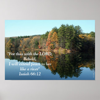 Fredlig flodinspiration poster