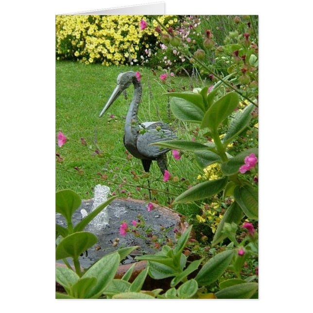 Fredlig Garden Hälsningskort (Framsidan)