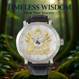Fredlig Golden Buddha Armbandsur