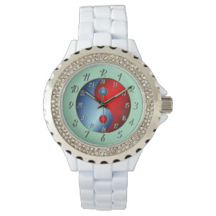 Fredlig Grönt Yin Yang Watch Armbandsur