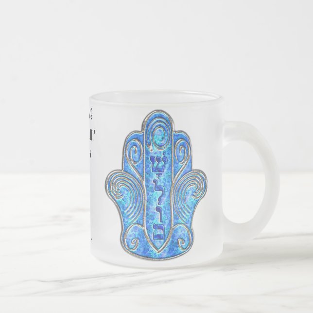 Fredlig Hamsa Frostad Glasmugg (Höger)