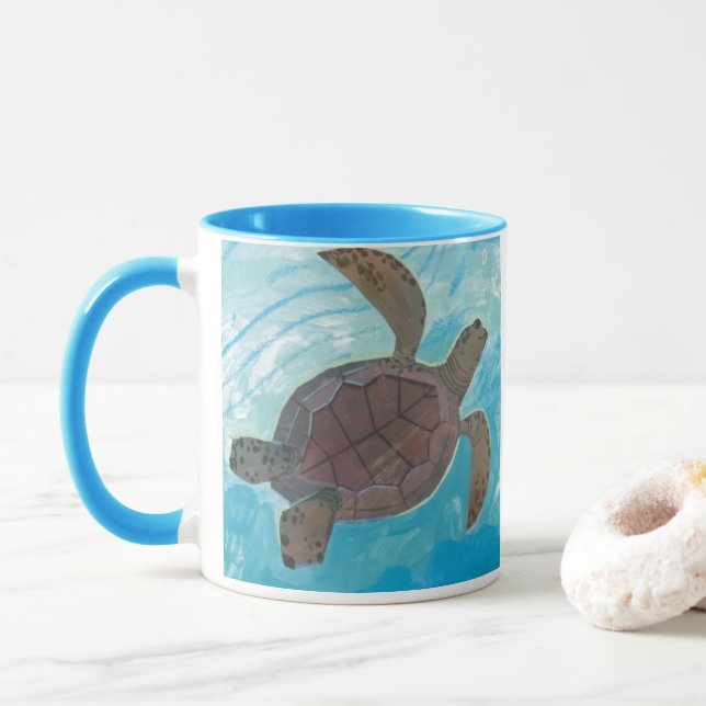 Fredlig Havssköldpadda Mugg (Med munk)