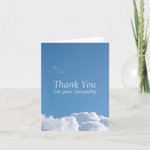 Fredlig Himmel 1 Sympathy Tackkort Card