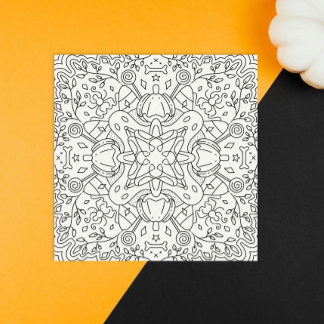 Fredlig höst: Halloween Magic Coloring Card