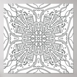 Fredlig höst: Halloween-taloky nattfärgning Poster