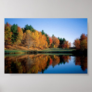 Fredlig höst i Vermont Poster