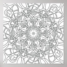 Fredlig höst: Poster att färga färgen Fall Foliage