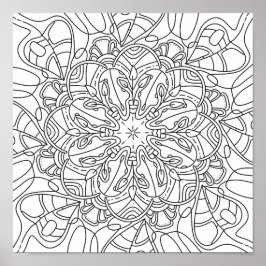 Fredlig höst: Poster att färga färgen Fall Foliage