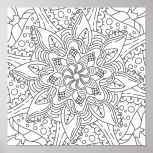 Fredlig höst: Skogsfärgning Poster