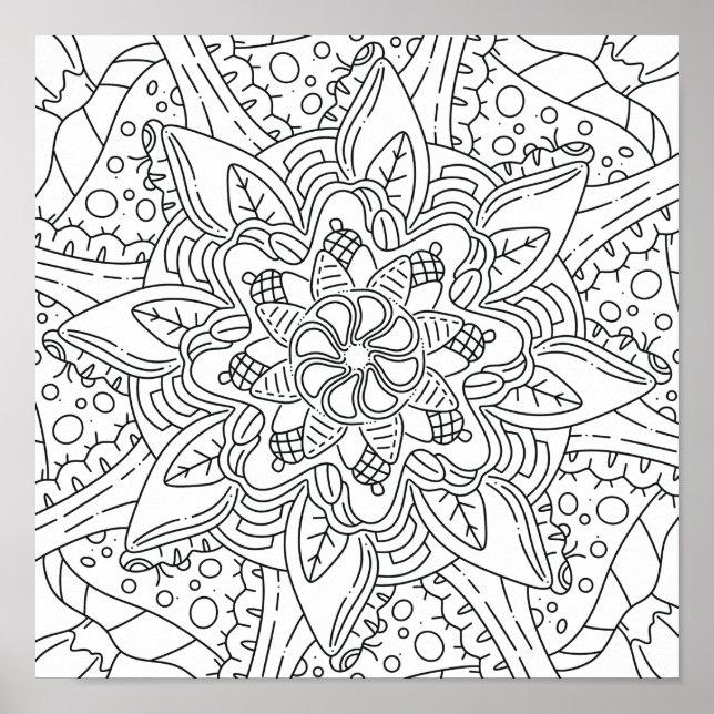 Fredlig höst: Skogsfärgning Poster (Framsidan)