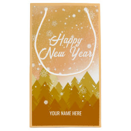 Fredlig jul i Guld White Snö - nyår