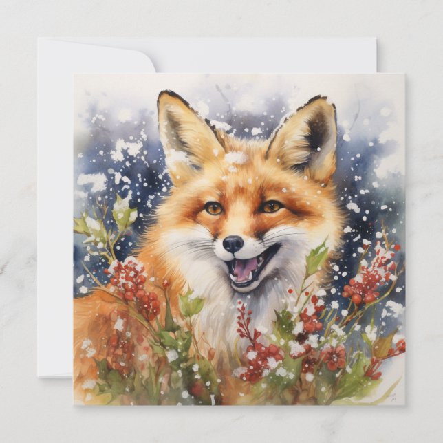 Fredlig julfrid julkort (Framsida)