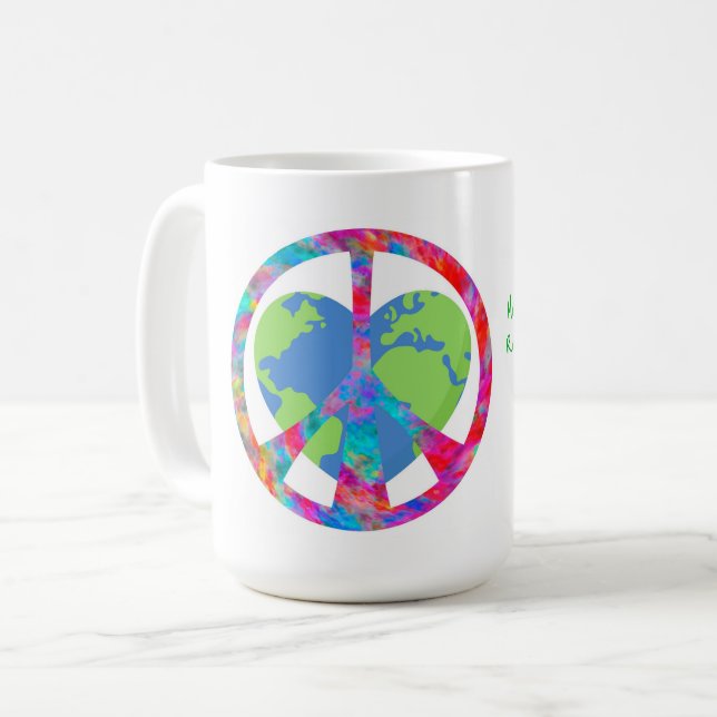 Fredlig kammusslande jord kaffemugg (Framsida vänster)
