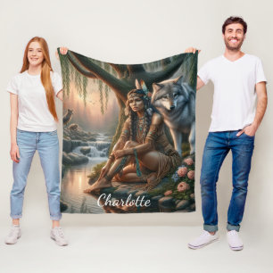 Fredlig koppling till naturen fleecefilt