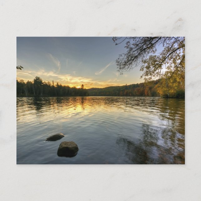 Fredlig kvällstid vykort (Framsida)