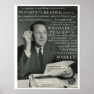 "Fredlig", L. E. Read Poster