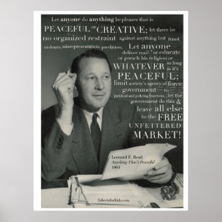 "Fredlig", L. E. Read Poster