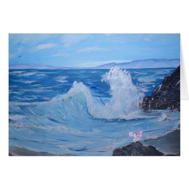 Fredlig Lagoon Hälsningskort (Framsidan Horizontal)