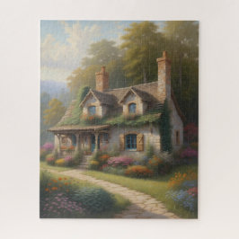 Fredlig lanthushage pussel