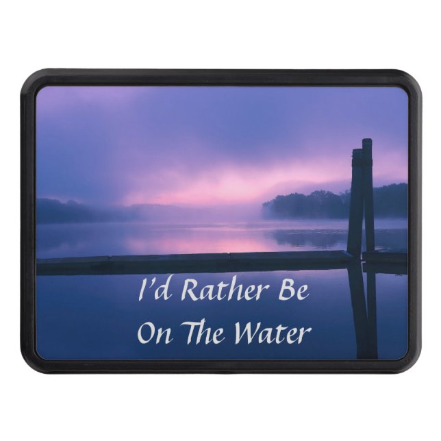 Fredlig Lila/Rosa Soluppgång Landskap över Vatten Dragkroksskydd (Framsidan)