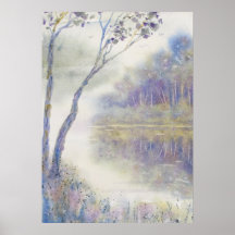 Fredlig loom Watercolor liggande
