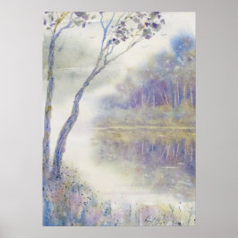 Fredlig loom Watercolor liggande Poster