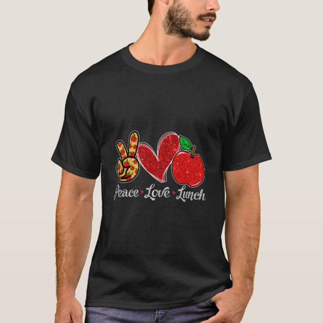 Fredlig lunch frukostservering Första dagen tillba T Shirt (Framsida)
