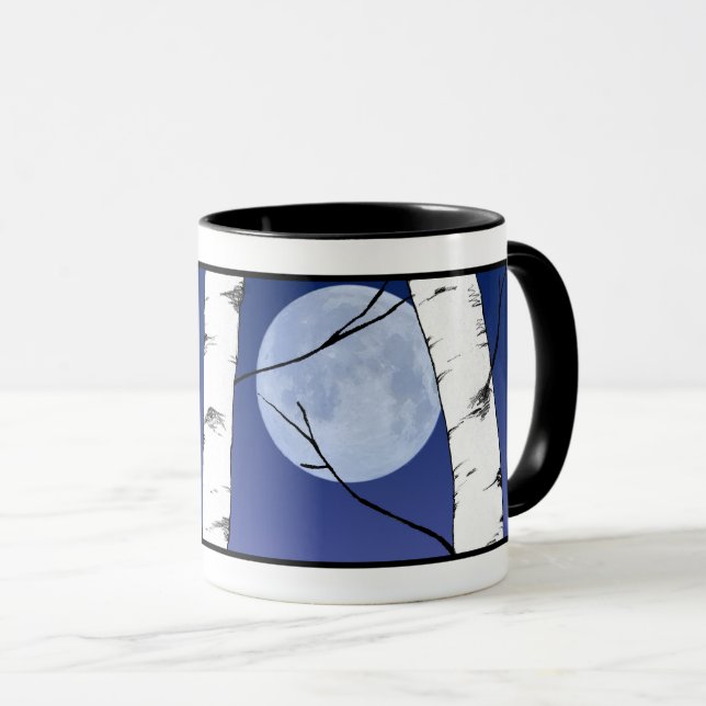 Fredlig Måne genom Birches Mugg (Framsida höger)