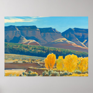 Fredlig morgon av Maynard Dixon Poster